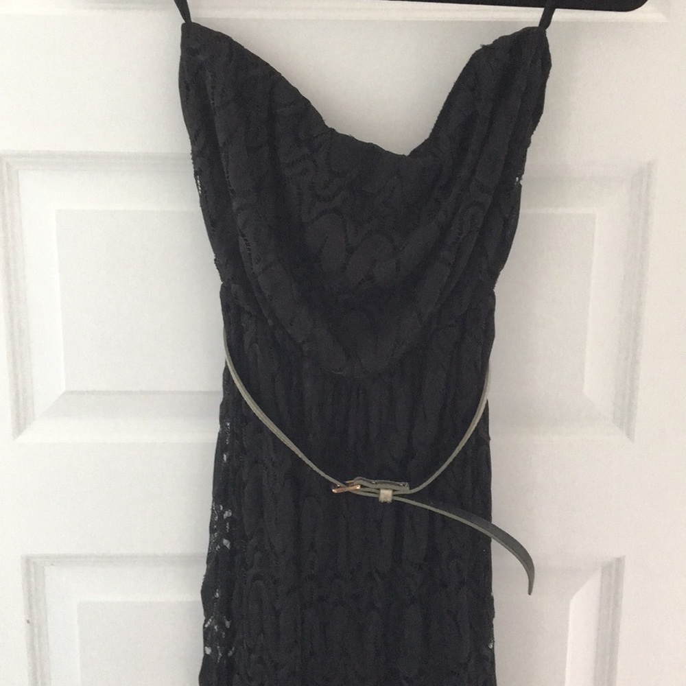 Black Lace Maxi Dress
